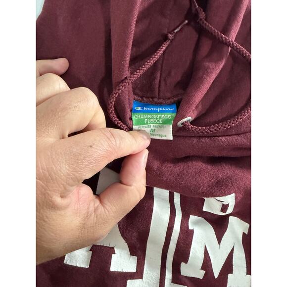Texas A&M Champion Eco Fleece Hoodie Size Men’s Medium - Picture 2 of 7